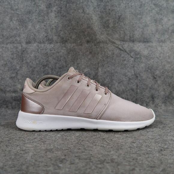 Adidas Shoes Womens 8.5 Athletic Trainers Cloudfoam Qt Racer Running Active Walk - Picture 2 of 14